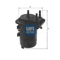 Filtru combustibil UFI 24.013.00