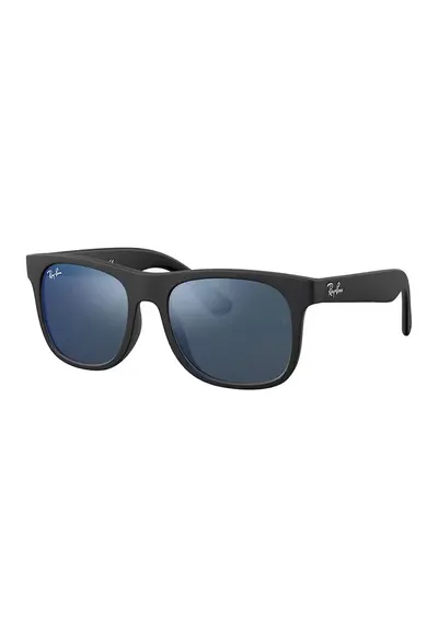 Ochelari de soare patrati Justin - Negru/Negru stins