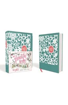 Niv, Beautiful Word Coloring Bible for Girls, Leathersoft Over Board, Teal: Hundreds of Verses to Color