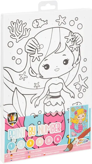Set de pictură cu numere Grafix - Mermaid