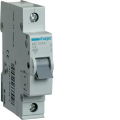 Disjunctor 1P, 4A, 6kA, C, 1M