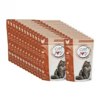 Set 24 buc x 85 gr Hrana umeda pentru pisici adulte Cat Joy cu pui ficat in sos