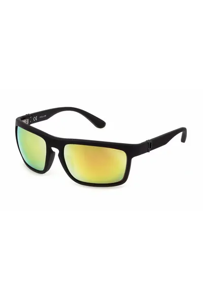 Ochelari de Soare Barbati SPLF63-63U28G - Lentile Oglinda Gri Ø63mm - UV400 - Carcasa Inclusa