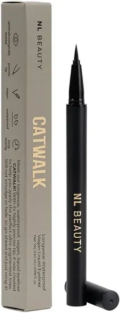 NL Beauty Eyeliner lichid Catwalk, negru, 5.5 ml