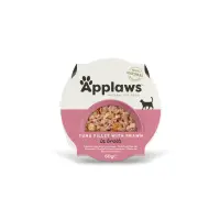 APPLAWS File, Ton și Creveți, bol hrană umedă pisici, (în supă), 60g
