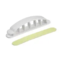 Unica system+, 5 x Cleme pentru organizare cabluri birou, alb