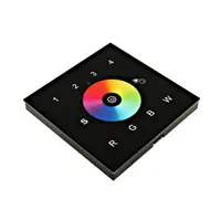 LED RF WiFi Controller Touch RGBW - 4 Zones - black