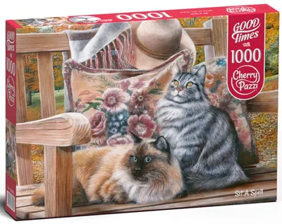 Puzzle Cherry Pazzi din 1000 de piese - Pisici drăguțe