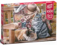 Puzzle Cherry Pazzi din 1000 de piese - Pisici drăguțe
