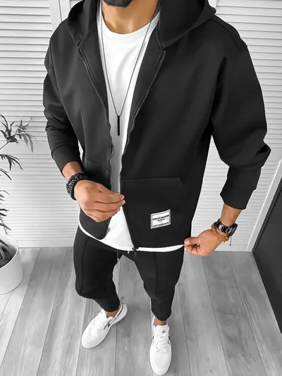 Trening barbati slim fit negru 1033 P19-4.1