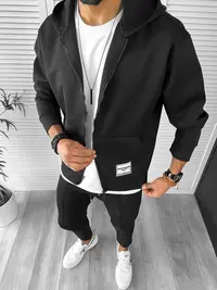 Trening barbati slim fit negru 1033 P19-4.1