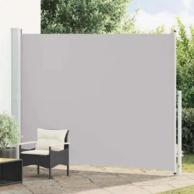 vidaXL Copertină laterală retractabilă de terasă, gri, 220x314 cm