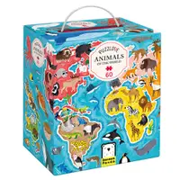 Puzzle Banana Panda, Animale din jurul lumii, 60 piese