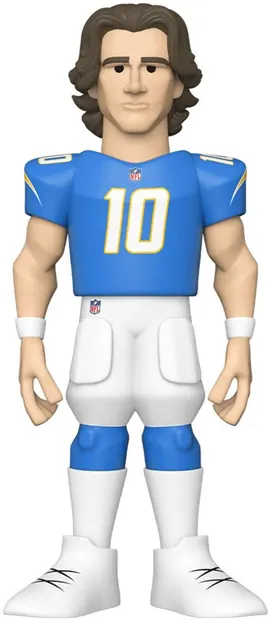 Statuetă Funko Gold Sports: NFL - Justin Herbert (Los Angeles Chargers), 13 cm