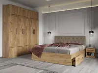 Set dormitor complet Stejar Auriu - Madrid - C21