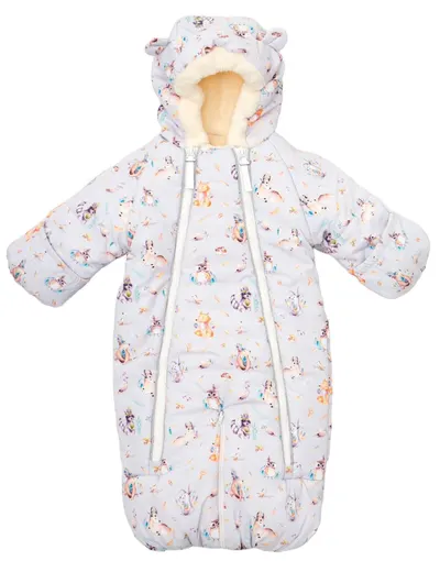 Salopetă transformabilă în sac pentru bebeluș DoRechi - Discovery, Boho forest, 56-74 cm