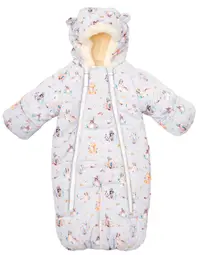 Salopetă transformabilă în sac pentru bebeluș DoRechi - Discovery, Boho forest, 56-74 cm