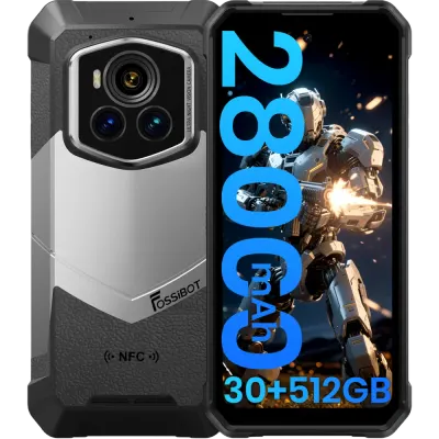 Telefon rugged Fossibot F107 Pro, 5G, 6.95 120Hz, Dimensity 7300, 12GB RAM, 512GB, NFC, 28000mAh, Android 15