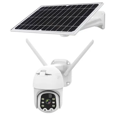 Camera 4G cu panou solar, date mobile slot SIM, 3MP, Connect C100 Tuya KM2214.1, microfon si difuzor