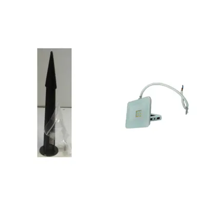 Pachet Brat Montaj Pamant Proiector + Proiector LED 10W Alb Lumina Calda