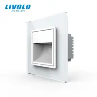 Lampa de orientare scara, cu rama de sticla Alb