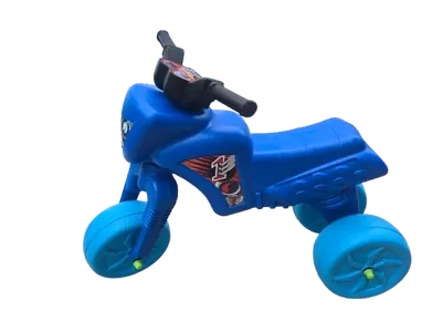 Tricicleta copii fara pedale Big Cross Light Blue, de la 2 ani pana la 20 kg, inaltime pana la sezut 34 cm