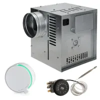Set Ventilator Semineu Profesional 990mc - GEN II + Regulator electronic Alb Rotund + Termostat