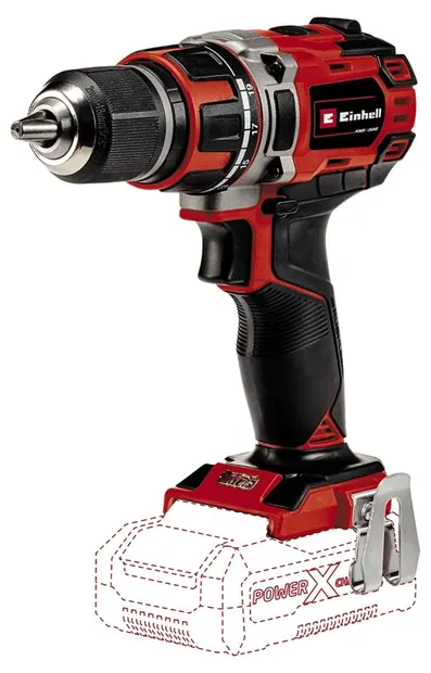 Șurubelniță electrică cu acumulator Einhell - Power X-Change, TE-CD 18/50 Li BL-Solo, 18 V, 50 Nm