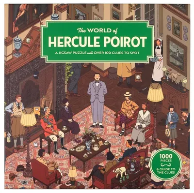 Puzzle Laurence King din 1000 piese - Lumea lui Hercule Poirot