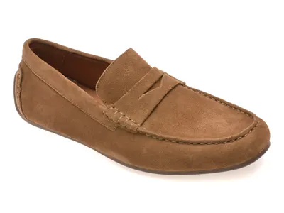 Mocasini ALDO maro, BIELLO-IN 204, din piele intoarsa