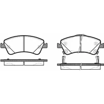Set placute frana, frana disc REMSA 1341.02