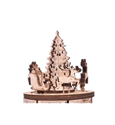 Puzzle mecanic 3D - Caruselul lui Mos Craciun