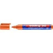 Marker permanent Edding 30, corp din plastic reciclabil, varf rotund, 1. 5-3 mm, portocaliu