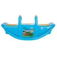 Balansoar pentru copii Pilsan Star Seesaw Blue cu manere de sustinere,plastic solid,rezistent la UV,utilizare interiorexterior,baza cu siguranta antirasturnare