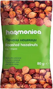 Alune prăjite bio, 80 g, Harmonica