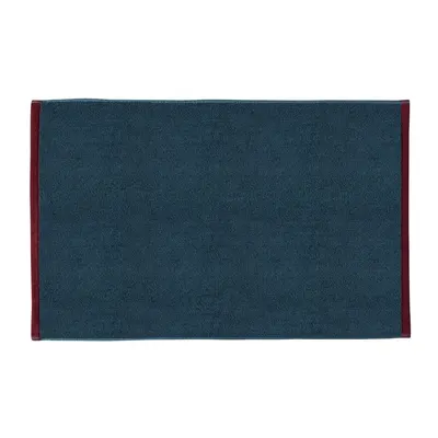 Covoraș de baie albastru închis/gri din bumbac organic 50x80 cm Soft – Mette Ditmer Denmark