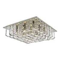 Lampa tavan Orella 9 Light Flush Polished Chrome & Crystal