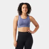 Bustieră sport Merino Smartwool Intraknit Racerback - albastru Nightfall Blue H…