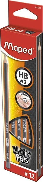 Set creioane Maped Black'Peps - HB, 12 bucati