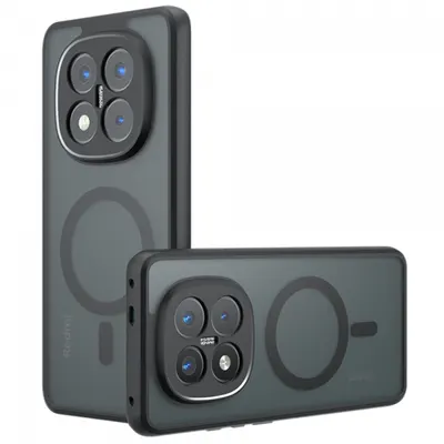 Husa MagSafe pentru Xiaomi Redmi Note 14 Pro+ 5G, Techsuit, PureFrost, Neagra Satinata