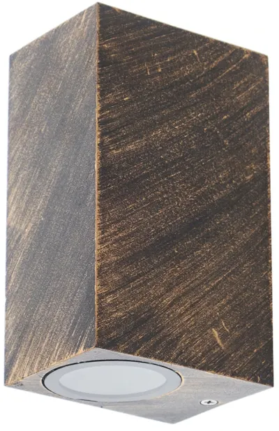 Aplică de exterior Elbulgaria - Arte R, 2x40W, IP44, culoare aur antic