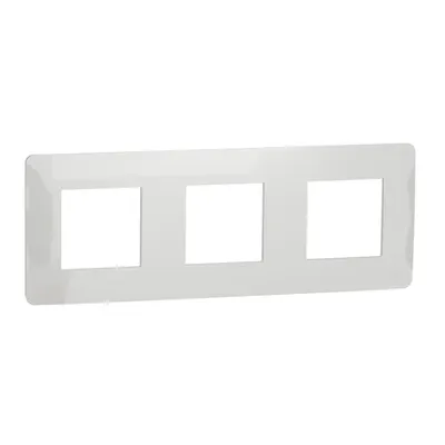 Placa ornament, Unica Studio, trei module, alb