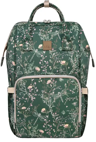 Rucsac pentru cărucior KikkaBoo Secret Garden - Siena Luxe, Deep Green