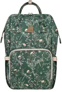 Rucsac pentru cărucior KikkaBoo Secret Garden - Siena Luxe, Deep Green