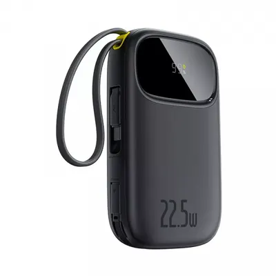 Baterie Externa Baseus EnerFill FC31, 20000mAh, 22.5W, QC + PD, 1 x Lightning - 1 x USB-A - 2 x USB-C, Neagra P10082107123-00