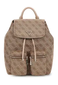 Rucsac cu model monograma Manhattan II - Maro deschis
