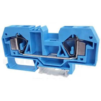 Clema sir industriala de nul,cu arc, pe sina, albastru TSKC16-K 800V 76A 0.2-16 mm2 2P