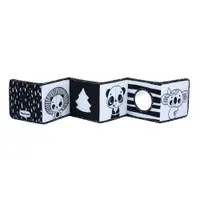 Carte cu diferite texturi fata verso pentru bebelusi Tiny Love Brokerage Black White Decor