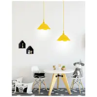 Lampa suspendata UDINE Yellow Silicon Yellow Fabric Wire E27 1x60W IP20 Fara bec