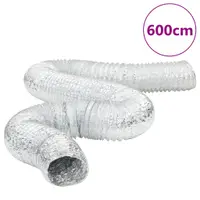 vidaXL Conductă de ventilație, 6 m, Ø20 cm, aluminiu